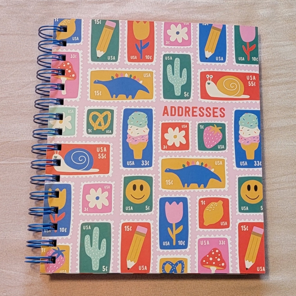 Spiral bound address book